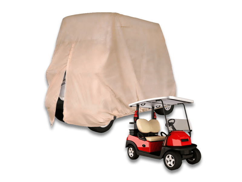 2 and 4 Passenger Waterproof and Anti-UV Golf Cart Cover