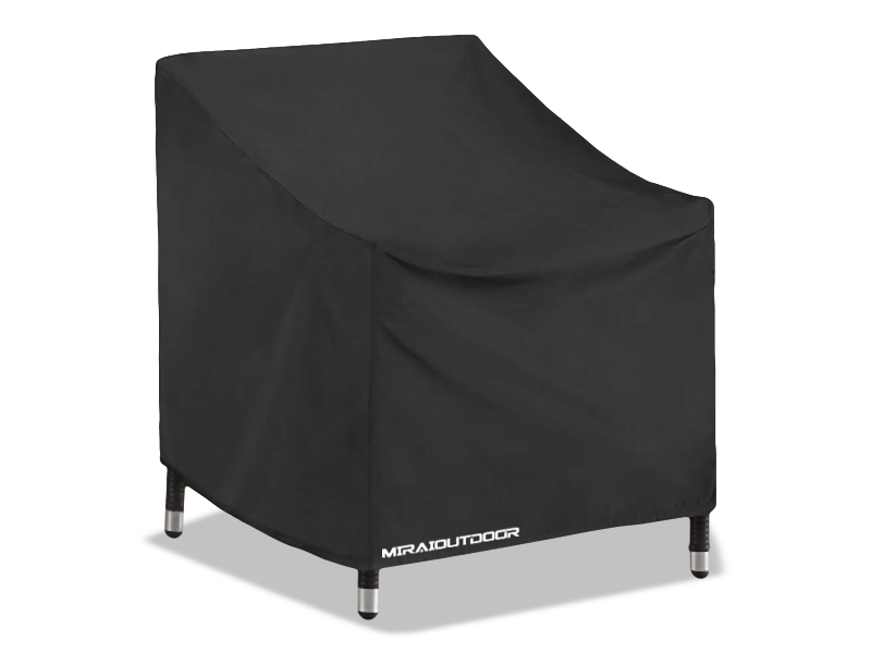 Black Polyester Oxford series outdoor  chair covers