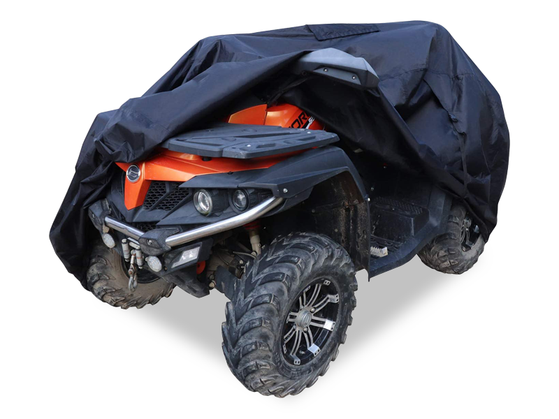 All Black Waterproof S/M/L/XL 210D/420D ATV Cover