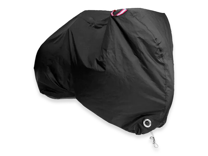 Heavy Duty 210d Nylon All Black Waterproof Protective Bike Cover