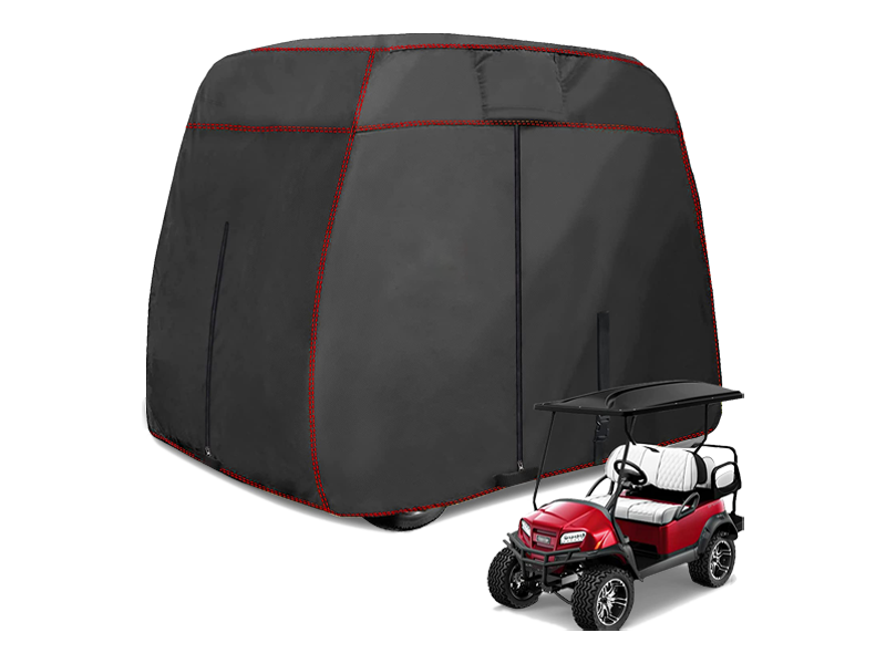 Black 2 Passenger/4 Passenger Dustproof Golf Cart storage cover