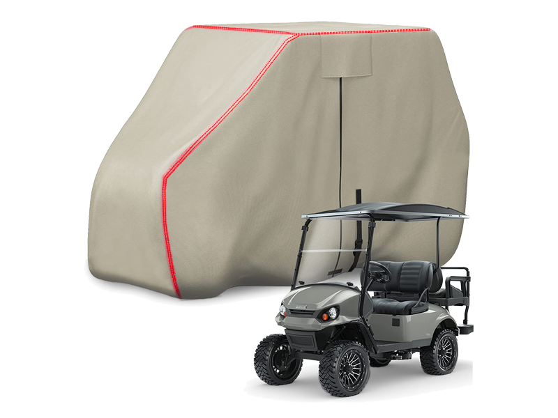 4 Passenger Khaki Golf Cart Cover