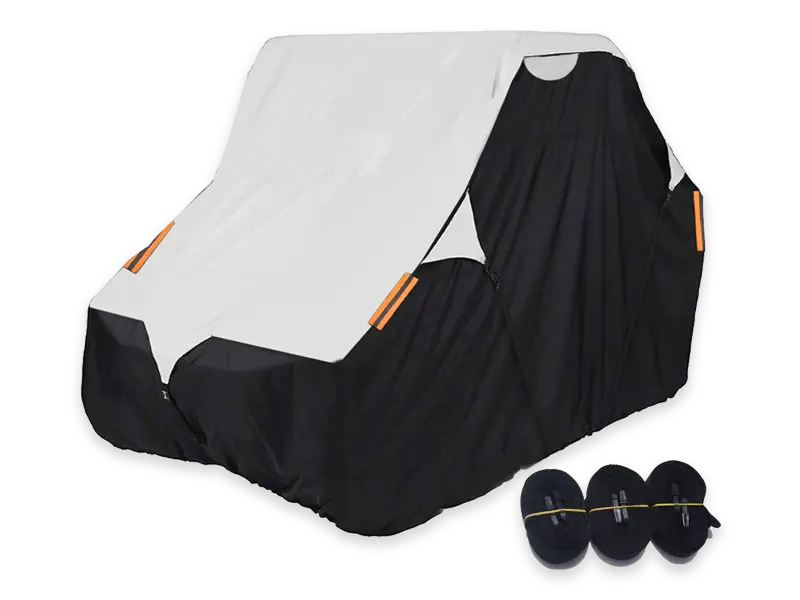 Black Grey Heavy Duty 420d Waterproof Oxford UTV Cover